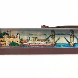 Tower Bridge London England Floaty Pen Ship Moves on Thames Tower of London UK